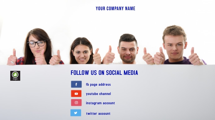 Follow us on social media Template | PosterMyWall