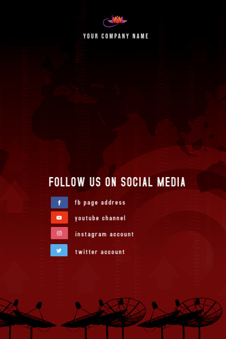 Follow us on social media Template | PosterMyWall
