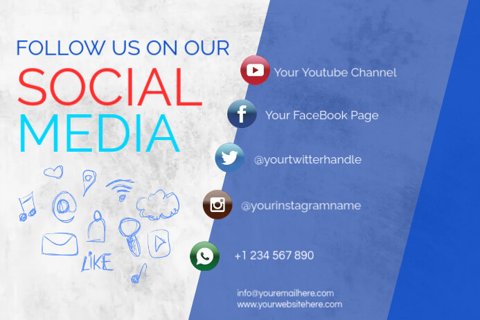 follow us on social media Template | PosterMyWall