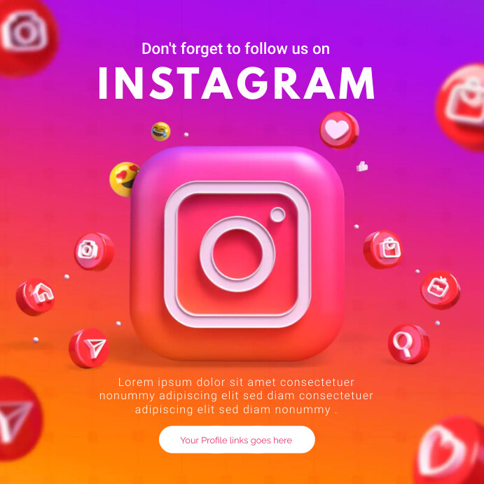 FOLLOW US ON SOCIAL MEDIA Template | PosterMyWall