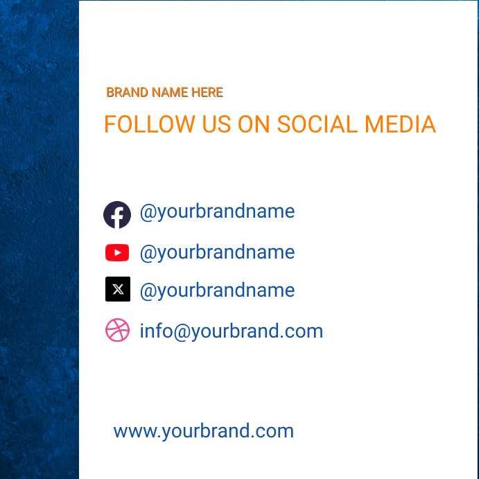 follow us on social media Template | PosterMyWall