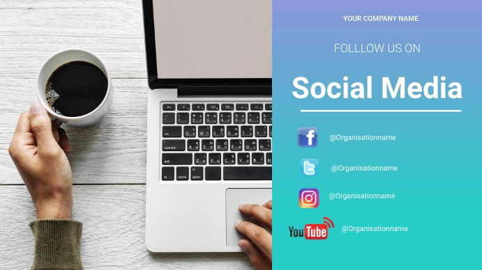 Follow Us on Social media Template | PosterMyWall