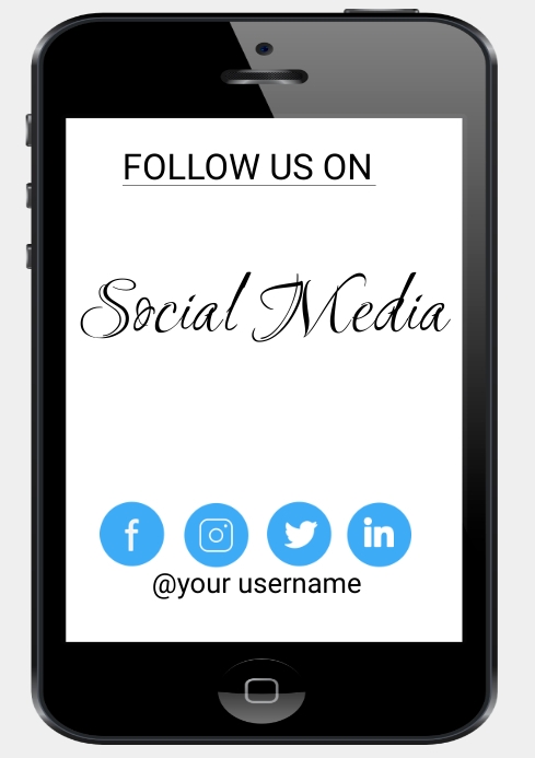 FOLLOW US ON SOCIAL MEDIA Template | PosterMyWall