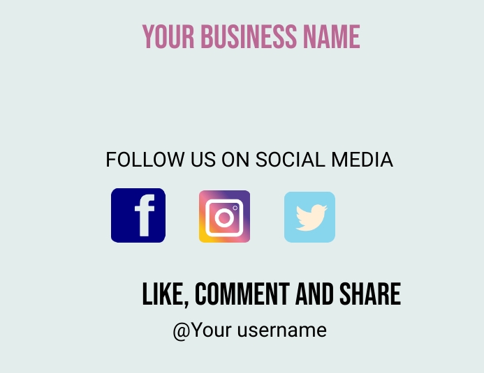 Follow us on Social Media Template Pamflet (VSA Brief)