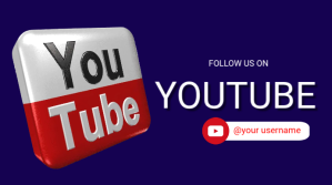 FOLLOW US ON SOCIAL MEDIA Template Presentation (16:9)