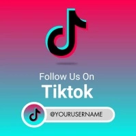 Follow us on tiktok ig post template