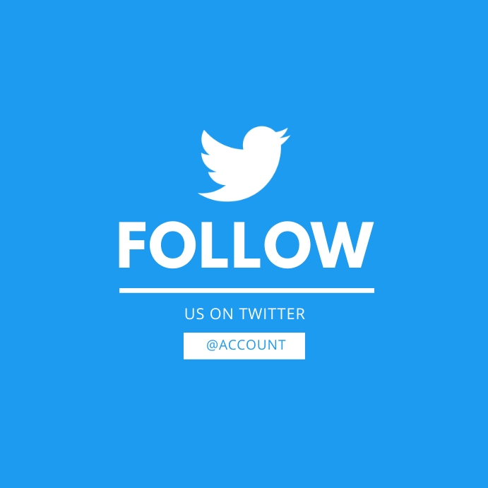 Follow Us On Twitter Instagram Post Template | PosterMyWall