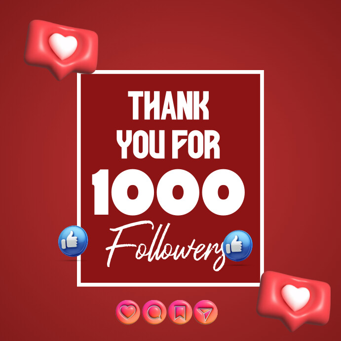 follower appreciation post Template | PosterMyWall