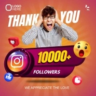 followers appreciation Instagram Post template