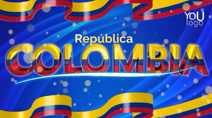 Fondo república de Colombia 4k Digital Display (16:9) template
