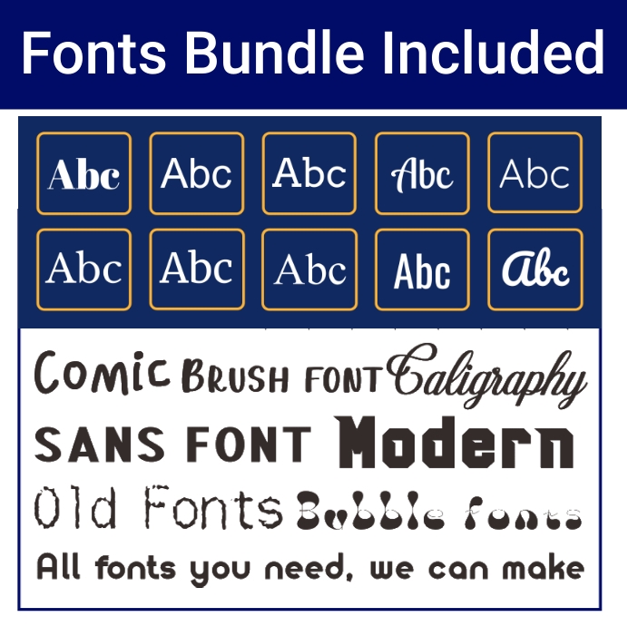 Fonts Advertisement Template PosterMyWall