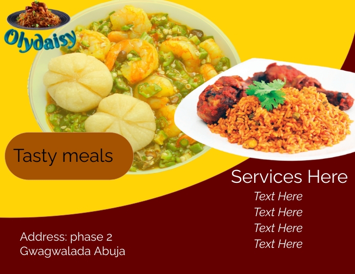 Food (4) Flyer (US Letter) template