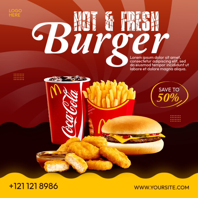 Food ad template | PosterMyWall