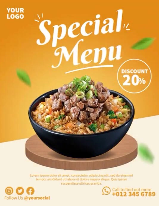 Food Ads Template | PosterMyWall