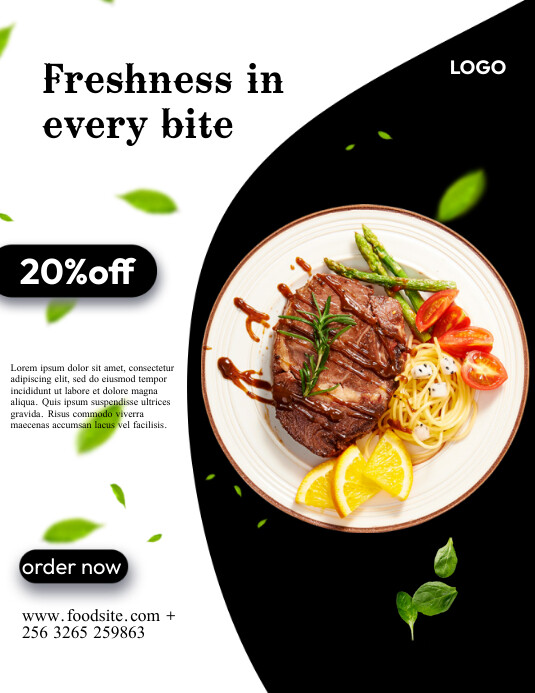 Food Ads Flyer (US Letter) template