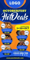 Food Ads Roll Up na Banner 3' × 6' template