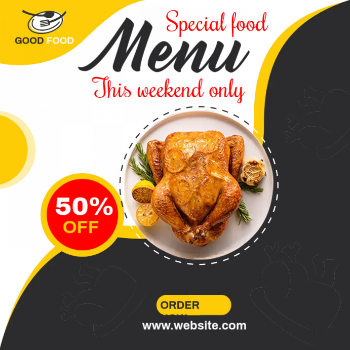 Food ads Template | PosterMyWall