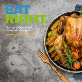 Food and Diet Instagram-Beitrag template