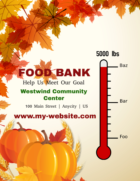 Food Bank Template PosterMyWall Food Bank Template PosterMyWall