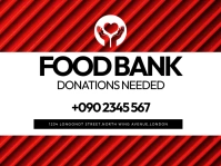 FOOD BANK YARD SIGN Gårdskilt template
