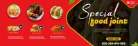 Food Banner  Banner 2' × 6' template