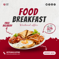 Breakfast Food Ads Template | PosterMyWall