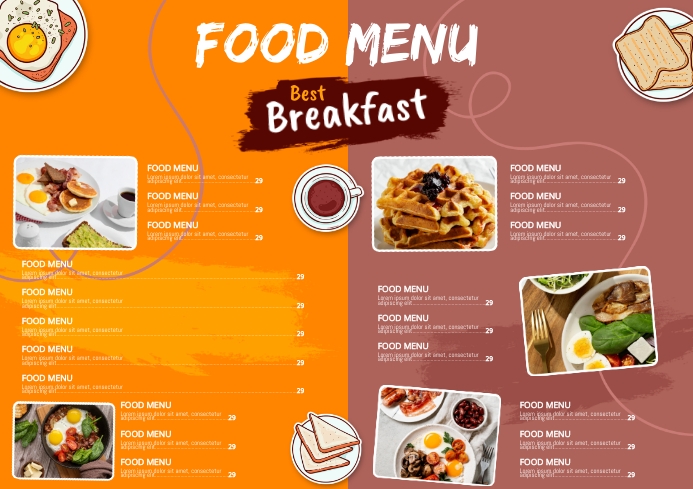 Food Breakfast Tasty Template | PosterMyWall