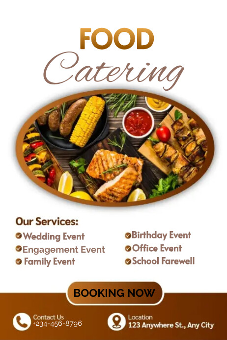 Food catering service Template | PosterMyWall
