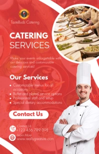 Food Catering Services Poster Template Tabloid