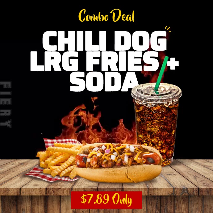 Food Combo Deal Social Media Ad Templat | PosterMyWall
