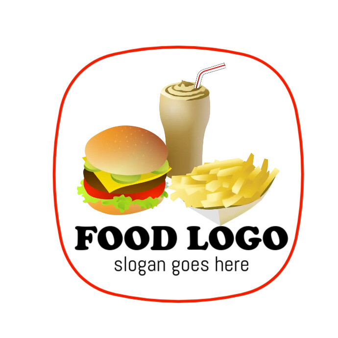 food company pizza drink logo Logótipo template