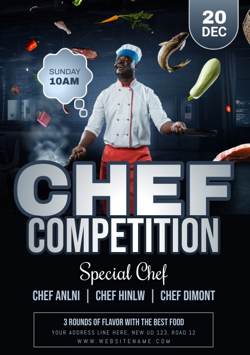 Food Competition Flyer Template | PosterMyWall
