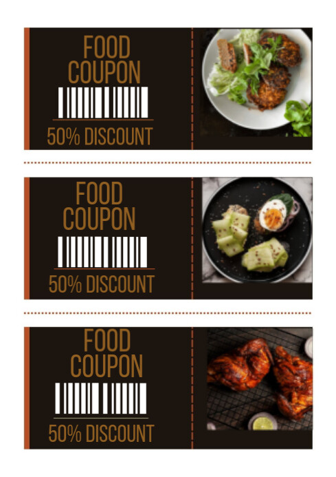 Food coupon Template | PosterMyWall