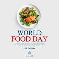 White World Food Day Quadrato Template