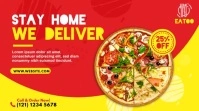 Food Delivery | Pizza Delivery Ad Twitter Post template