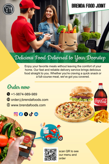 Weekend Delivery Ad Food Delivery AD Template | PosterMyWall