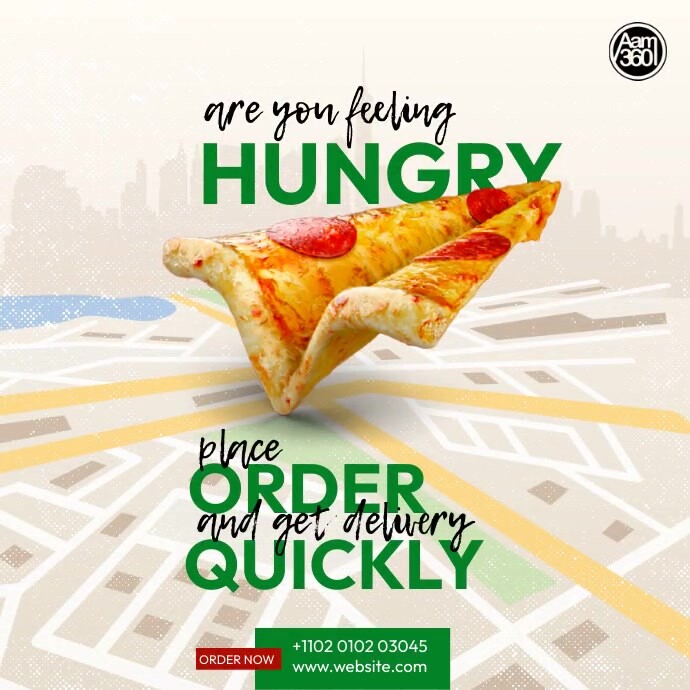 Food Delivery Ad Template | PosterMyWall