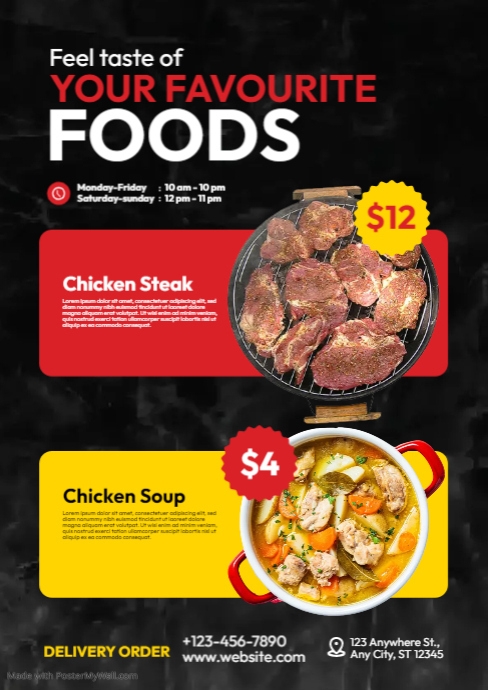 Copy of Food Delivery Ad | PosterMyWall