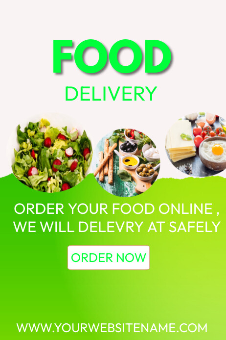 FOOD DELIVERY Template | PosterMyWall