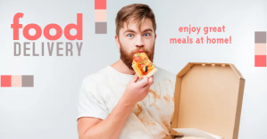Food Delivery Facebook-annonce template
