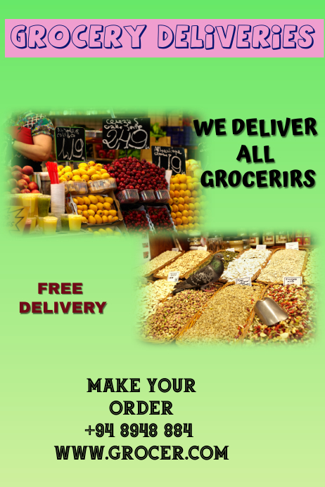 FOOD DELIVERY Template | PosterMyWall