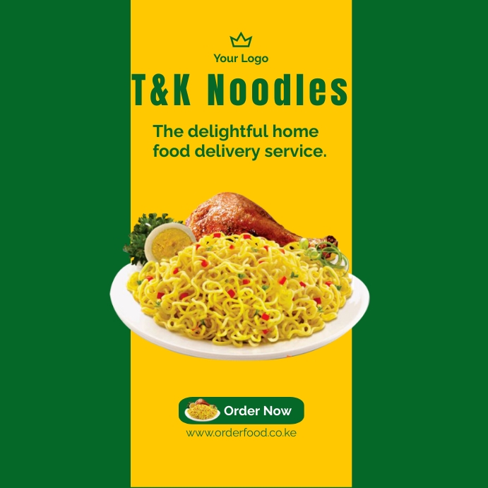 FOOD DELIVERY POST Template | PosterMyWall