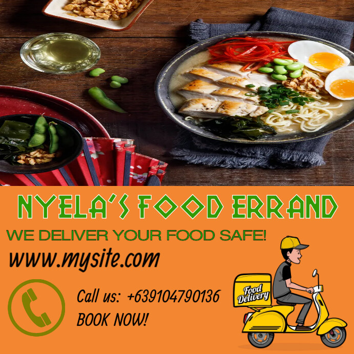 Food delivery poster Template | PosterMyWall