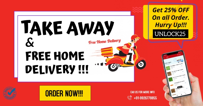 FOOD DELIVERY POSTER Template | PosterMyWall