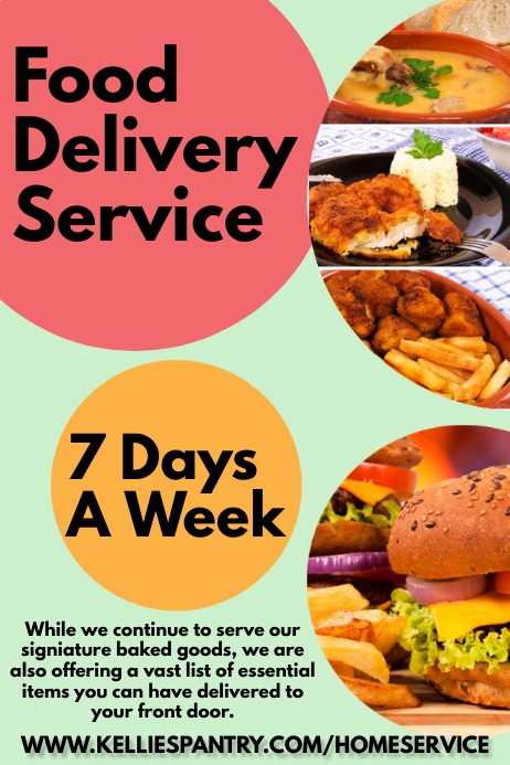 Food Delivery Poster Template | PosterMyWall