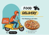 food delivery template Poskaart