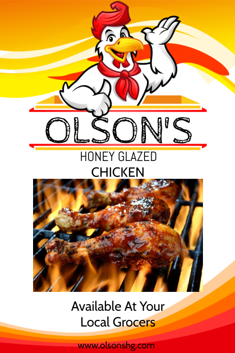 food Poster template