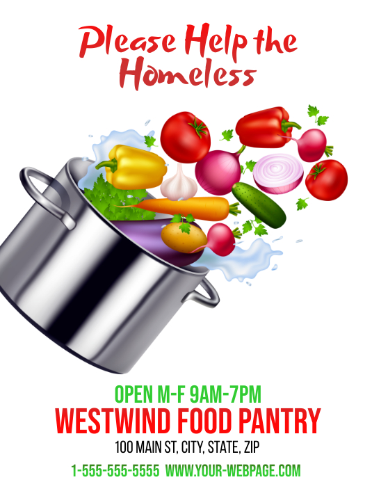 Food Donation Template Volantino (US Letter)