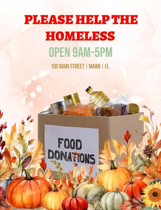Food Donation Template PosterMyWall