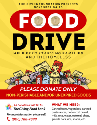 Food Drive Template PosterMyWall